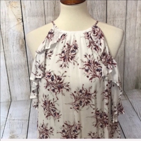 Floral print cold shoulder dress - Picture 2 of 7